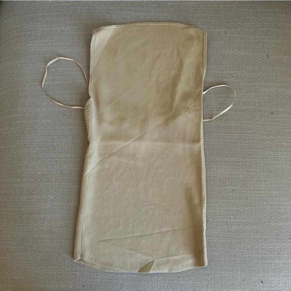 NEW DISSHTaylor Sand Knit Tank Beige Khaki Stretchy Clean Fit minimalist - Picture 5 of 9